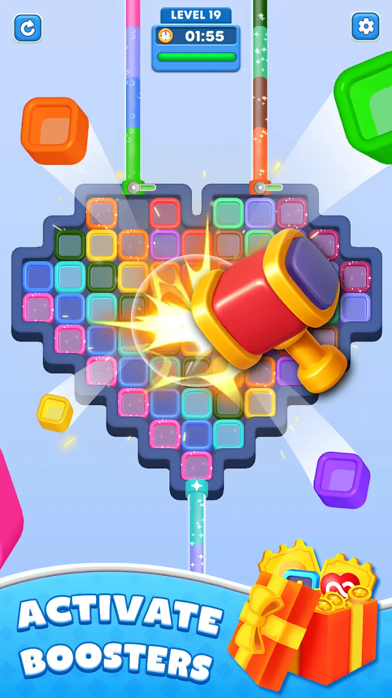Later Water Out Puzzle level with a busy layout